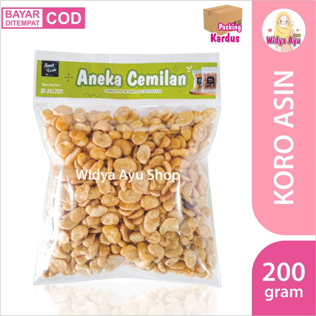 

Kacang Koro Kupas 200gr Rasa Gurih Asin Murah / Kacang Koro Bali Tanpa Kulit Widya Ayu Shop