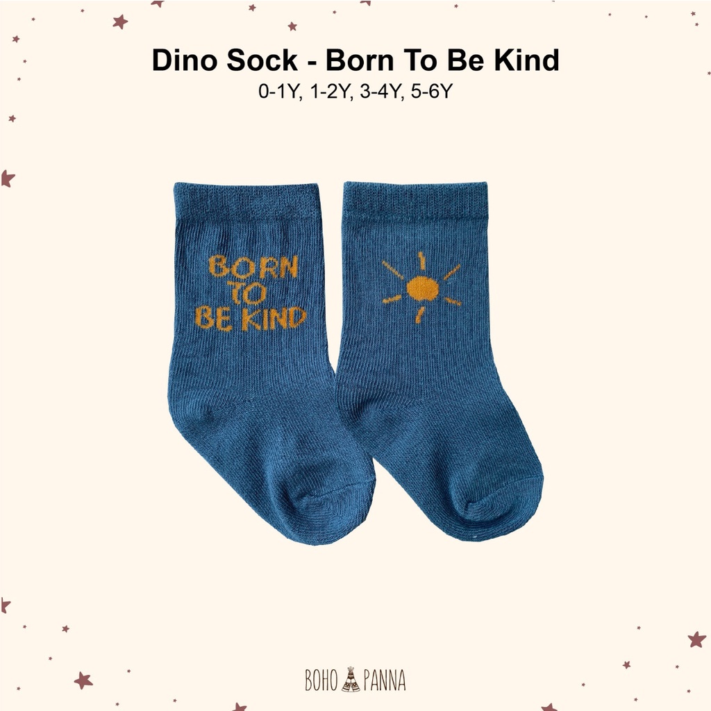 BOHOPANNA | BOHO BABY | BOHO PANNA - BASIC SOCK DINO - Kaos Kaki Anak