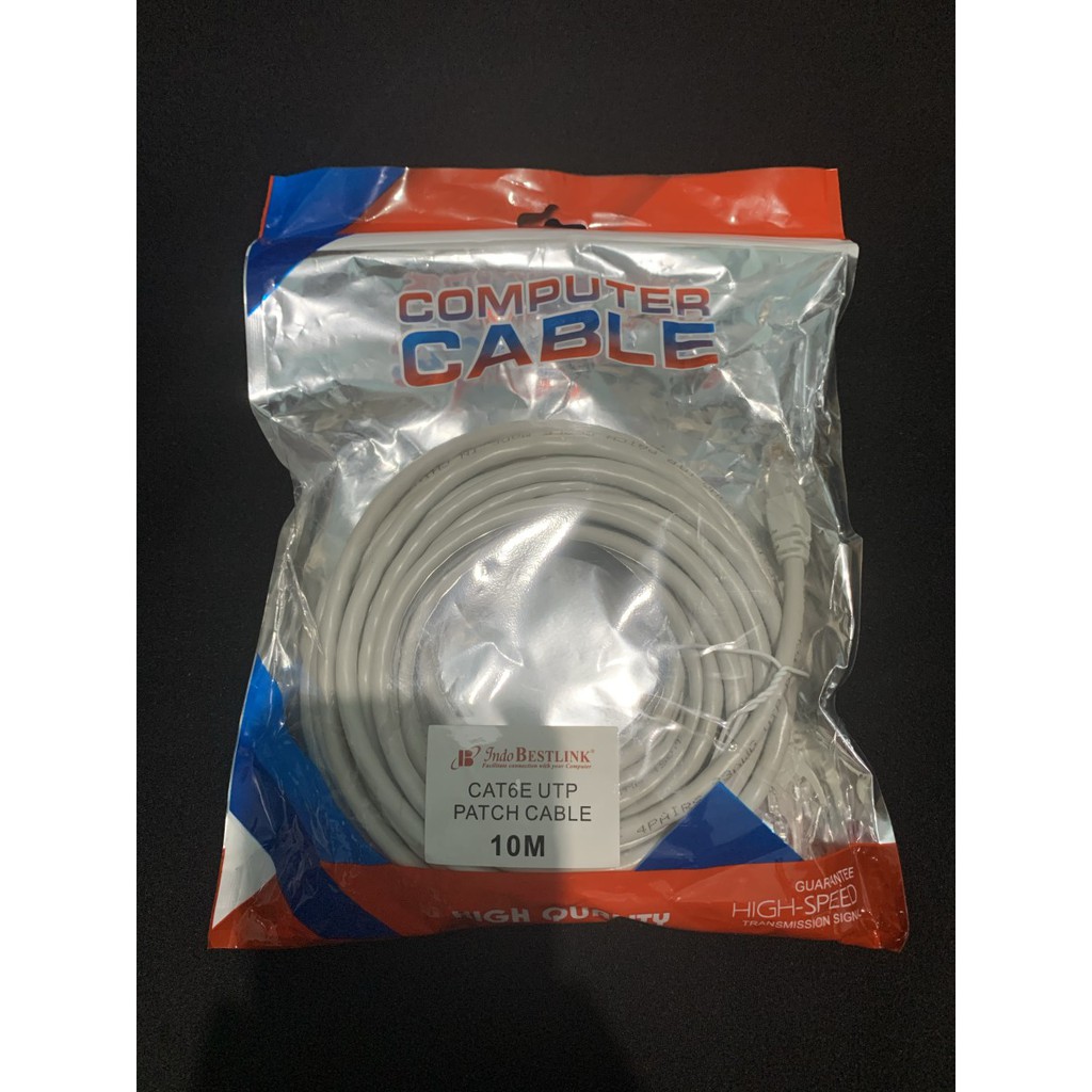 kabel LAN 10M Cat6 UTP Cable LAN 10 meter Cat 6 Bestlink High Quality