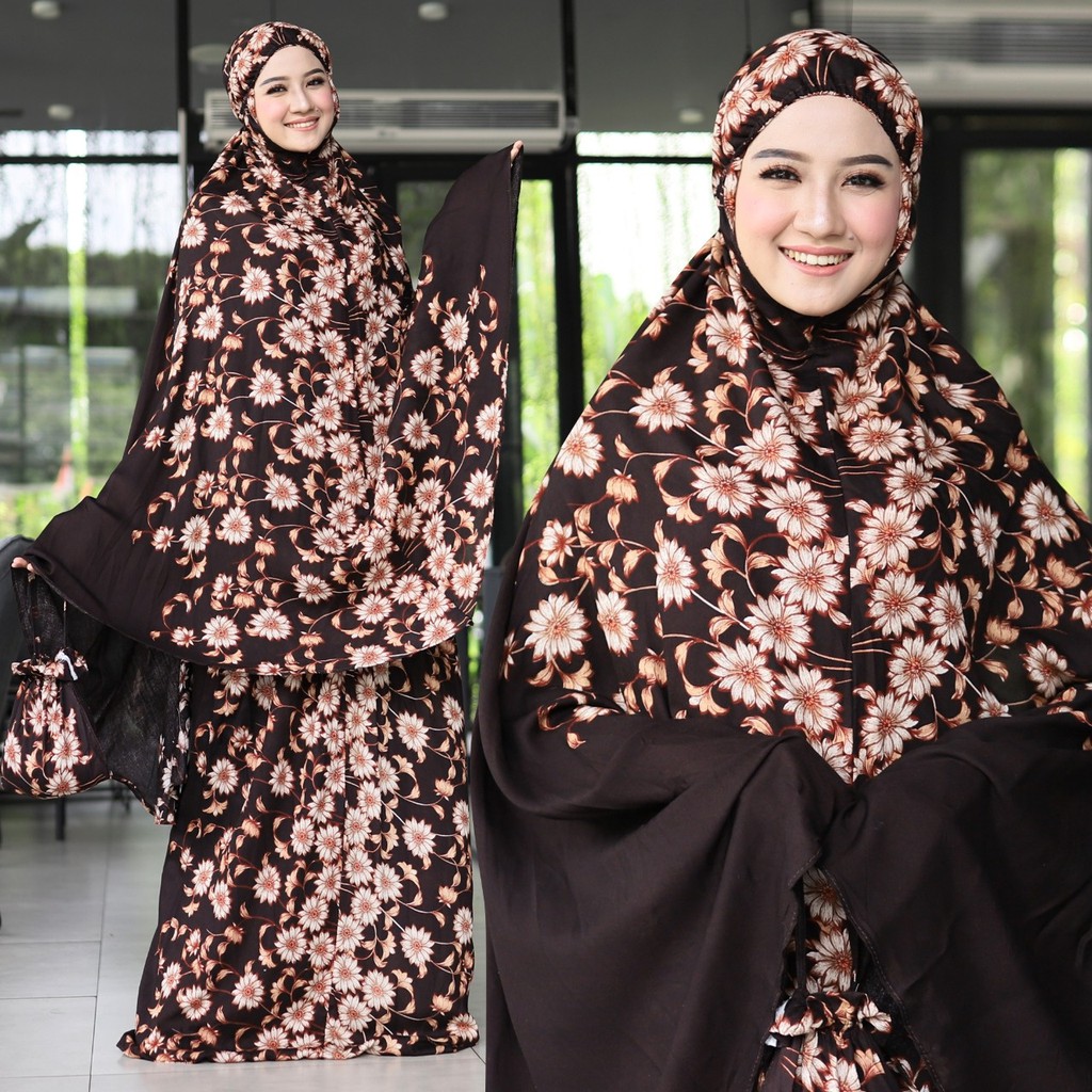 HOPYLOVY - Mukenah Dewasa Katun Rayon Adem Warintil