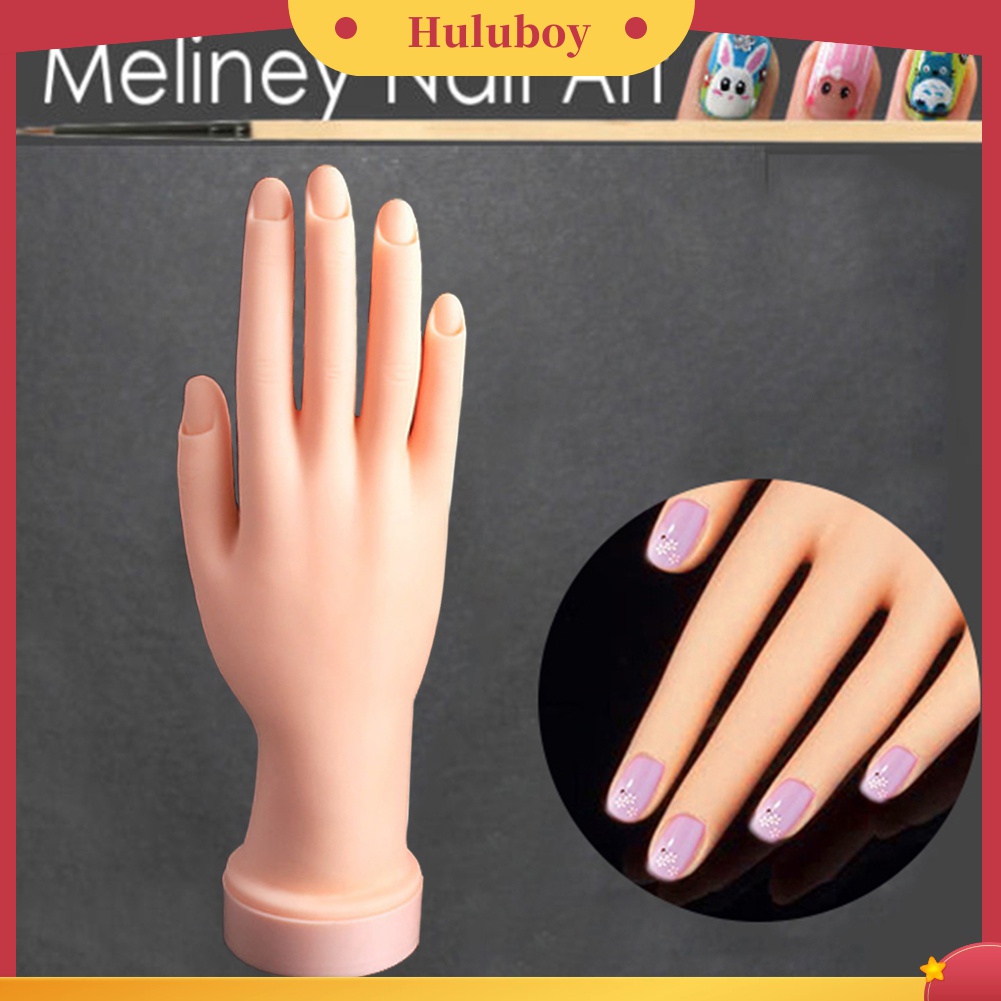 Huluboy Huluboy♡ Model Tangan Bahan Karet PVC Super Lembut Untuk Latihan Manicure