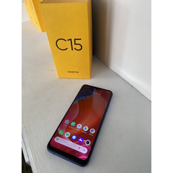 Realme C15 4/128gb fullset second murah