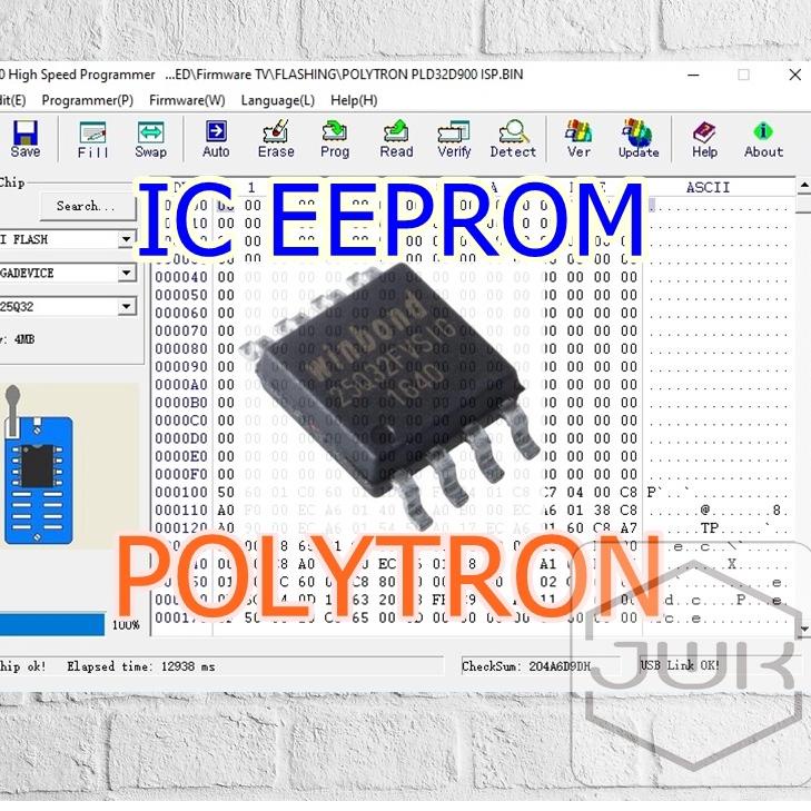 ◄ IC Eeprom Include Firmware TV LED Polytron Siap Pakai ✭