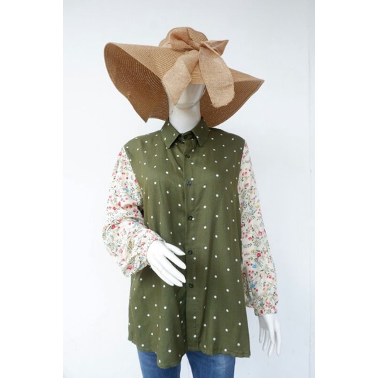 Kemeja Motif / Kemeja Mix Motif Rayon Viscose / Kemeja Motif Rayon Kalani Label