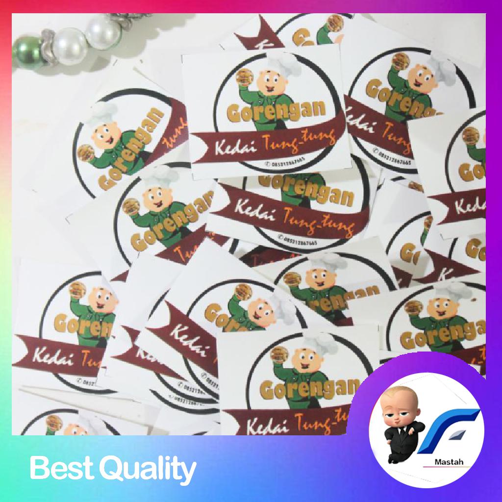 

FZR DIGIPRINT Custom Sticker Logo Sticker Logo Olshop Bisnis Usaha Kemasan Toko FREE CUTTING