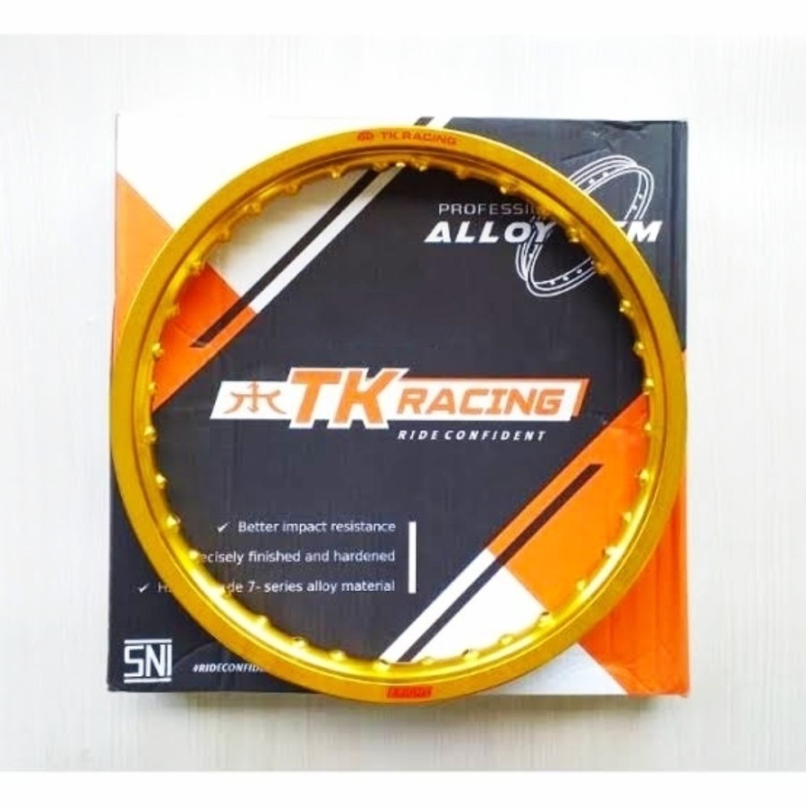 VELG TK JAPAN 160 RING 17 36H BLACK GOLD SILVER ORIGINAL not excel - GOLD