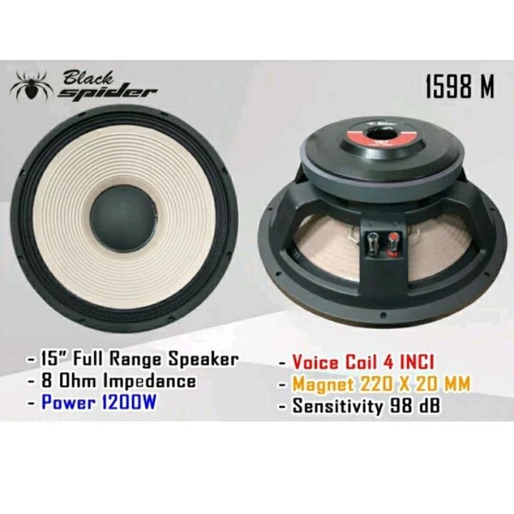 Speaker 15 In Blackspider BS 1598 BS1598 Original