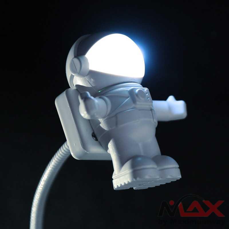 Eshoo Lampu Astronaut Untuk Belajar Anak, Lampu belajar bentuk robot astronot memakai USB,  LED USB Night Light Lamp Flexible Spaceman Astronaut - X01 USB Astronaut Moon Lamp LED Night Light Astros USB Night Lights Sensor Light Creative USB Book Lights