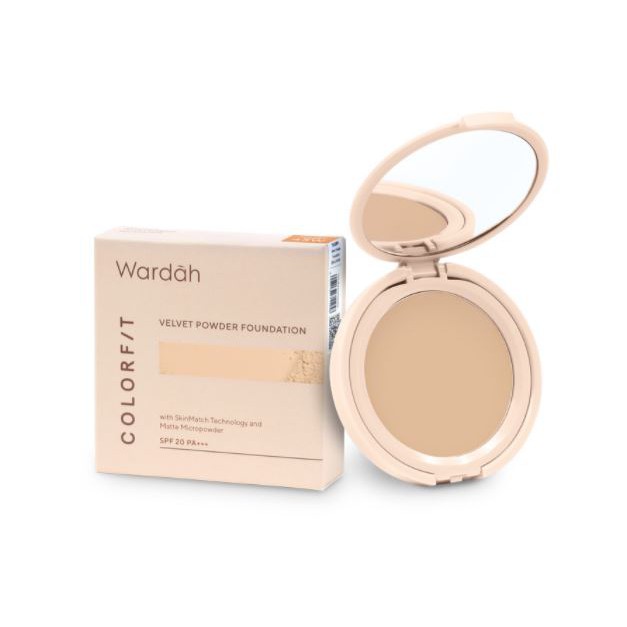 ☘️Yuri Kosmetik☘️ Wardah Colorfit Velvet Powder Foundation 11gr