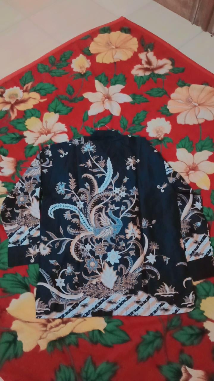 Batik Pria  Asli Solo Lengan Panjang Lapis Furing