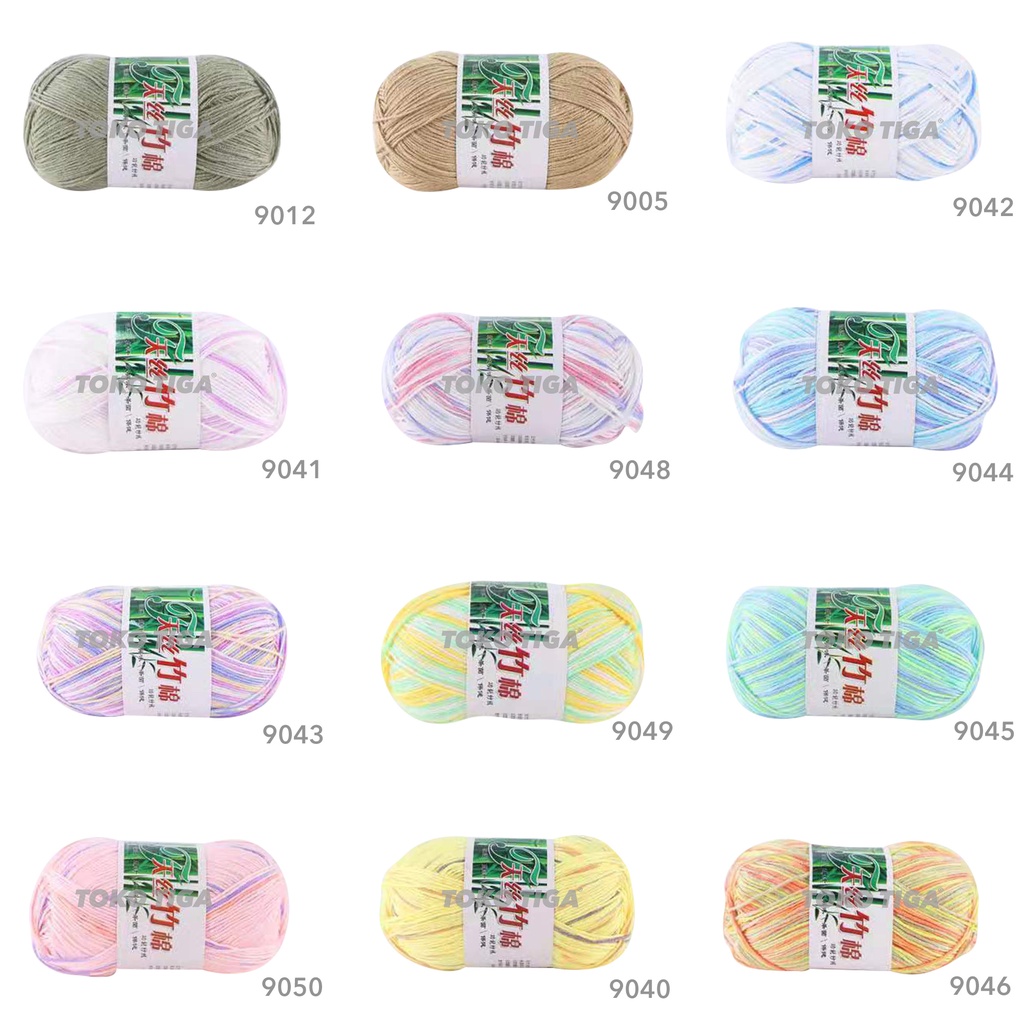 Benang Rajut Katun Bambu 3 Ply / Bamboo Yarns - 3 (BMB6)