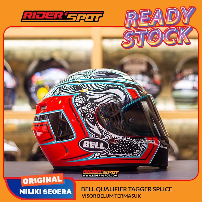 Helm Motor Bell Qualifier Tagger Splice Full Face Original Helmet Touring