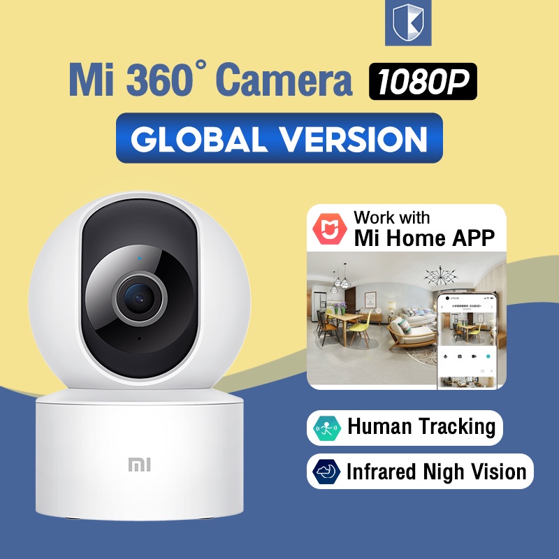 Xiaomi Mi Home Smart Security Camera Gimbal Edition 2k 1296P CCTV Wifi IP Camera Xiaomi Mi cam 360°-Mi Cam 1080P