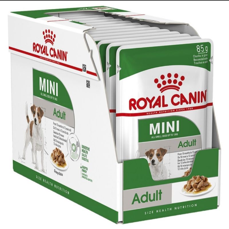 royal canin mini adult wet food 85gr makanan basah anjing