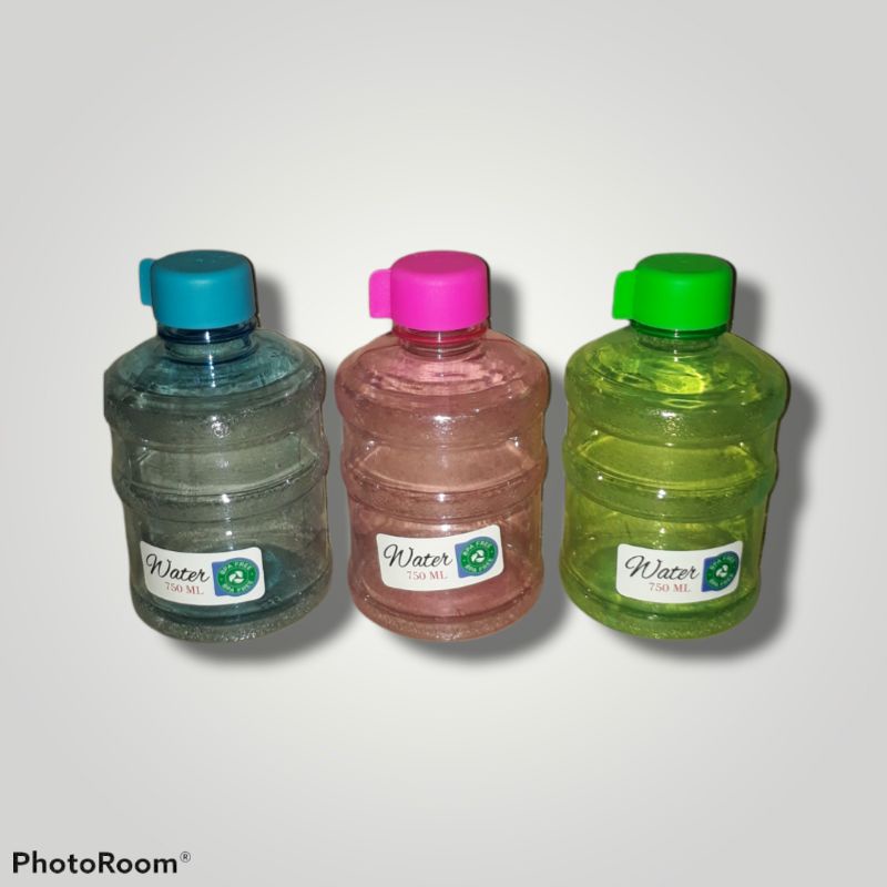 Botol minum model galon unik 600ml / botol air minum bpa free