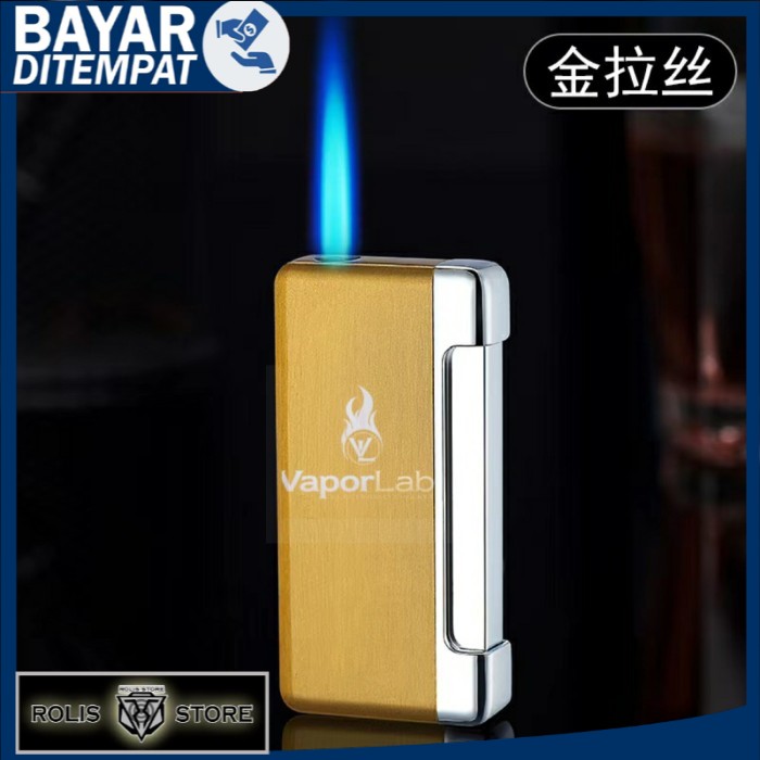 mancis korek api bara las gas torch lighter untuk promosi sablon ukir - 9941- GOLD