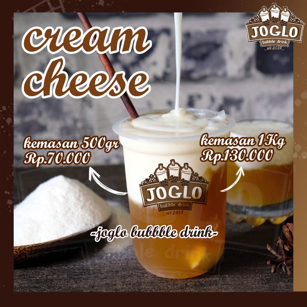 CREAM CHEESE POWDER | BUBUK CREAM CHEESE | JOGLO BUBBLE DRINK
