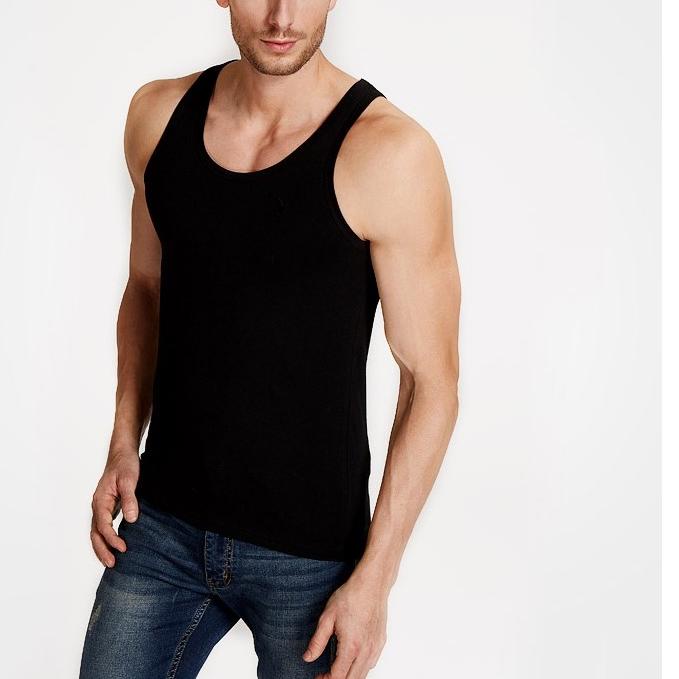 ◊ Kaos dalam pria dewasa singlet pria tanktop Jumbo warna polos katun premium ➽