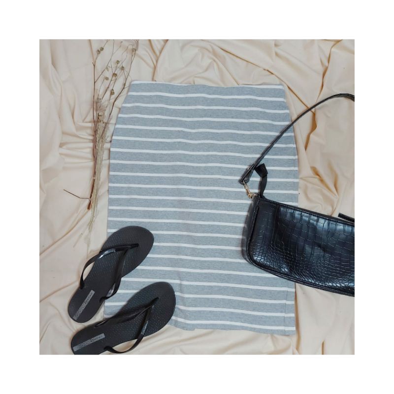 Uniqlo Stripe Mini Skirt