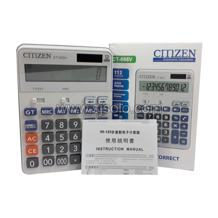 

Calculator Kalkulator CMZEN CT-655V 655 V CT655V 12