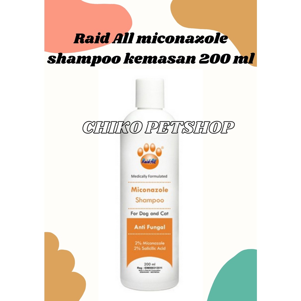 RAID ALL MEDICATED SHAMPOO FORMULATED FOR DOG AND CAT untuk Jamur, Bakteri, Kulit