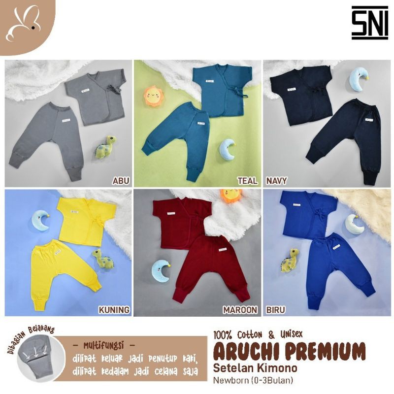 Limited Setelan Kimono Aruchi Premium Full Color Newborn Cbks