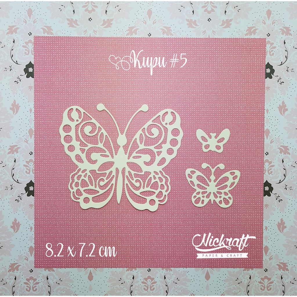 

KUPU #5 - Bahan Scrapbook Kupu Kertas Butterfly Butterflies