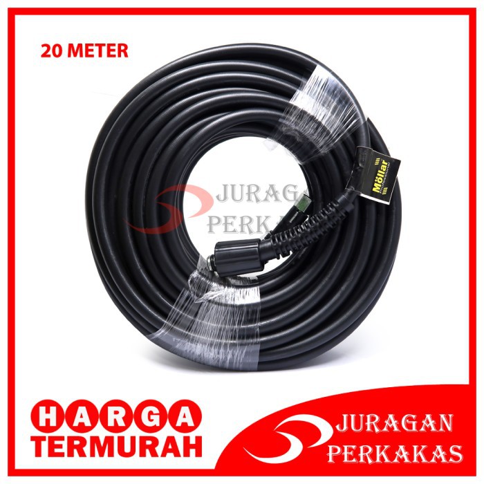MOLLAR 20 METER SELANG JET CLEANER MESIN STEAM MOBIL HIGH PRESSURE