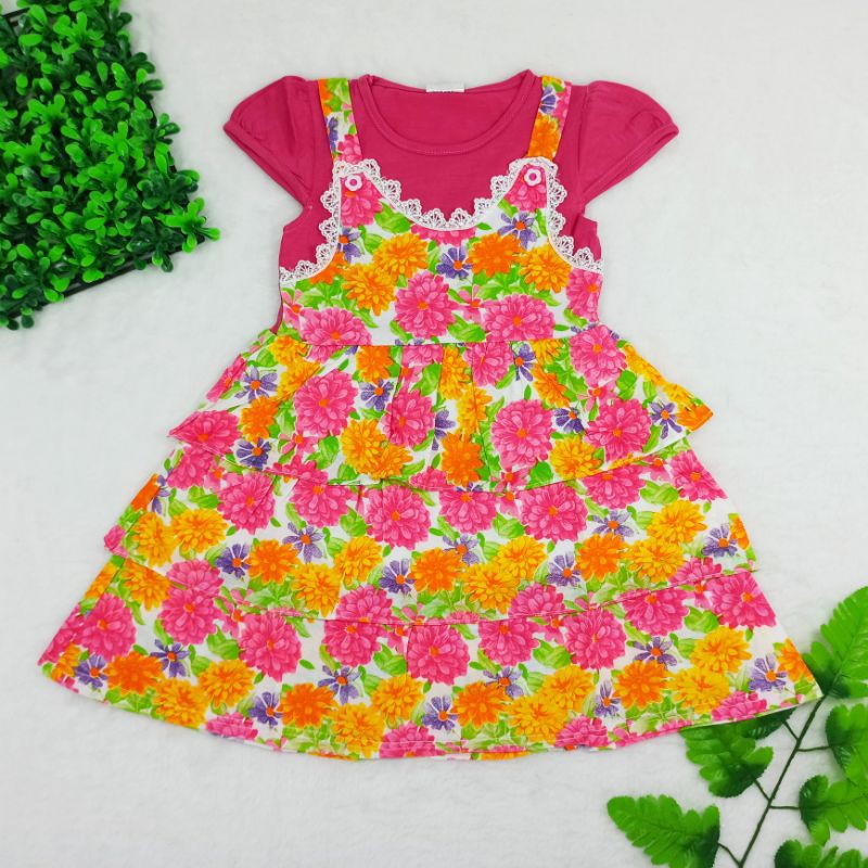 [Ss-1031] Dress Anak Size 1-2tahun, Pakaian Anak Perempuan, Baju Anak Trendy