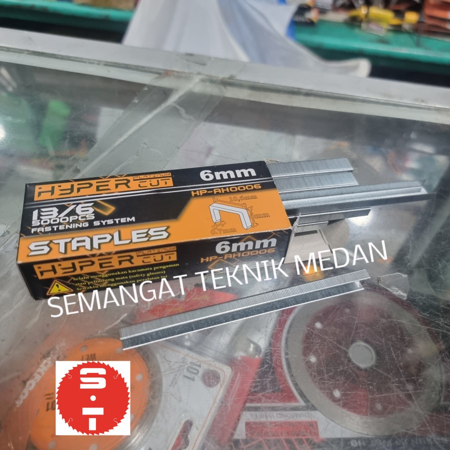 

6mm ISI PAKU REFILL STAPLES NAIL GUN ANAK HECKTER HEKTER 6 mm HYPER