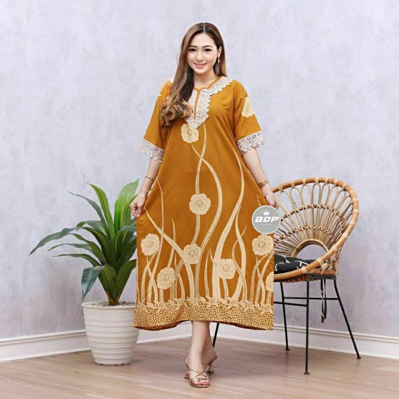 Daster arab daster renda Tiedye elsa andin kekinian daster batik daster jumbo piyama