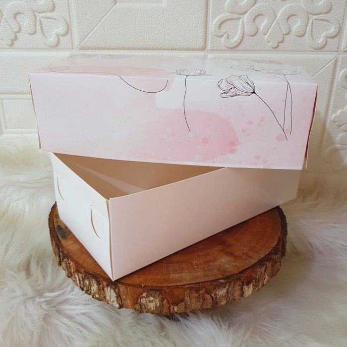 

3Rs5E546 Dus Box Kue 12X25 Tinggi 8Cm 56Eyhr6R