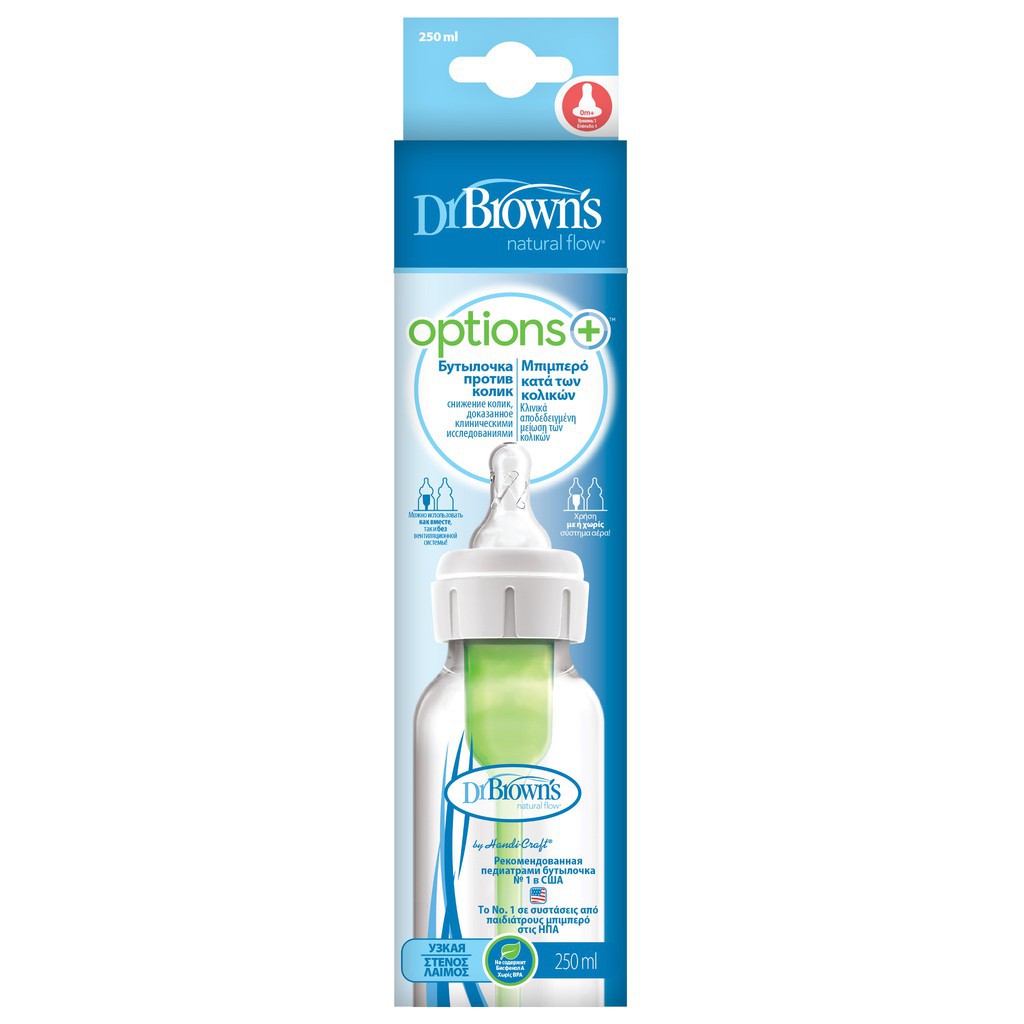 Dr. Brown's PP Options+ Narrow Neck Bottle Botol Susu 8oz / 250ml