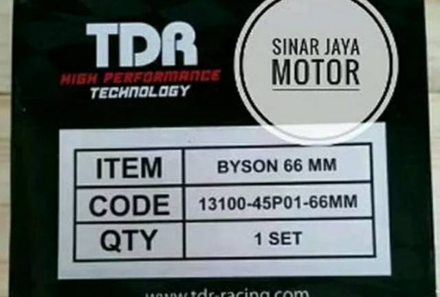 Blok seher block seher cylinder block byson TDR 66mm 1set barang sesuai di iklan