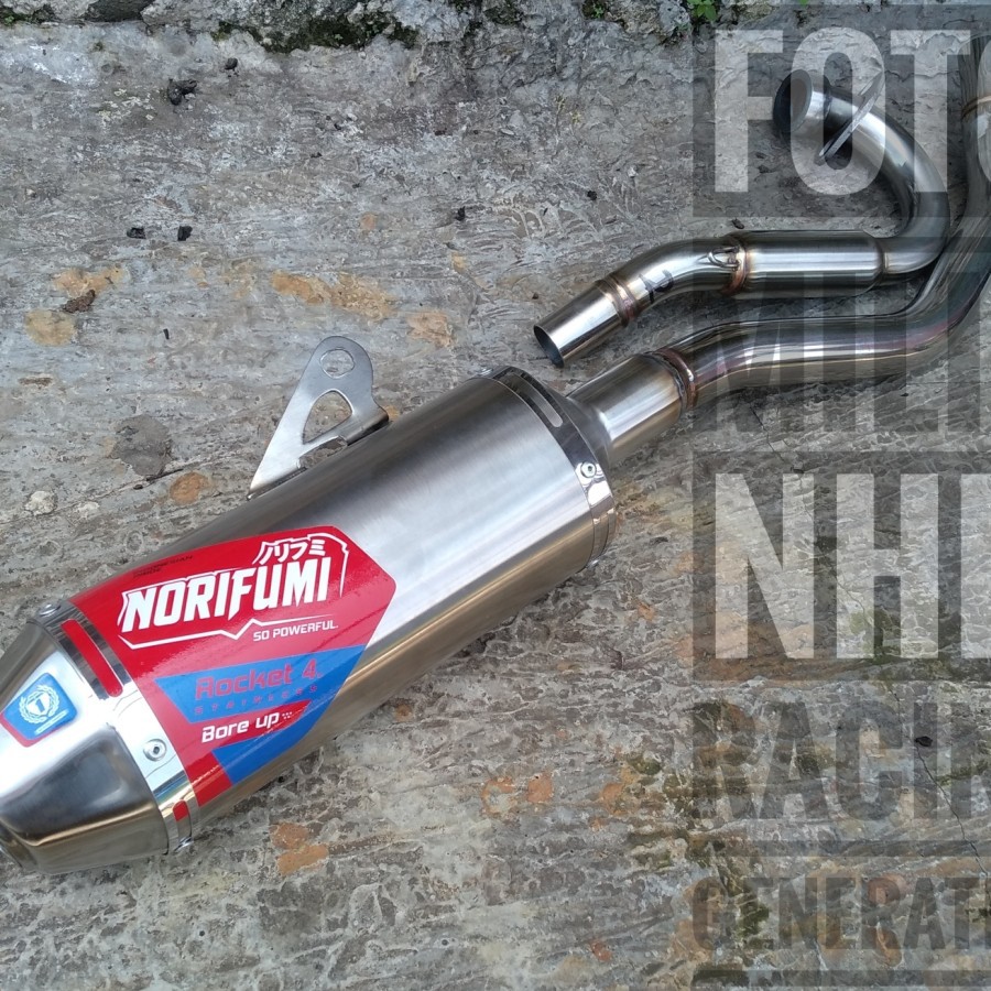 KNALPOT NORIFUMI ROKET 4 BOREUP PNP WR CRF150L KLX BF S L G DTRACKER - KLX