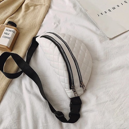 Waistbag Selempang Wanita Polos Empuk Waisbag Tas Slempang Cewek Murah Sling Bag Dada Depan Westbag Wasbag Korean Style-4