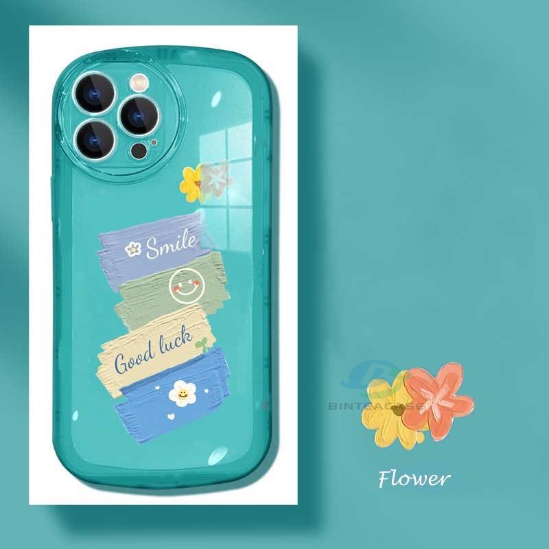 Casing TPU OPPO A57 2022 A15 A16 A16K A54 A53 A12 A5S A7 A3S A31 A52 A83 A92 A37 F9 A1K F1S Motif Bunga