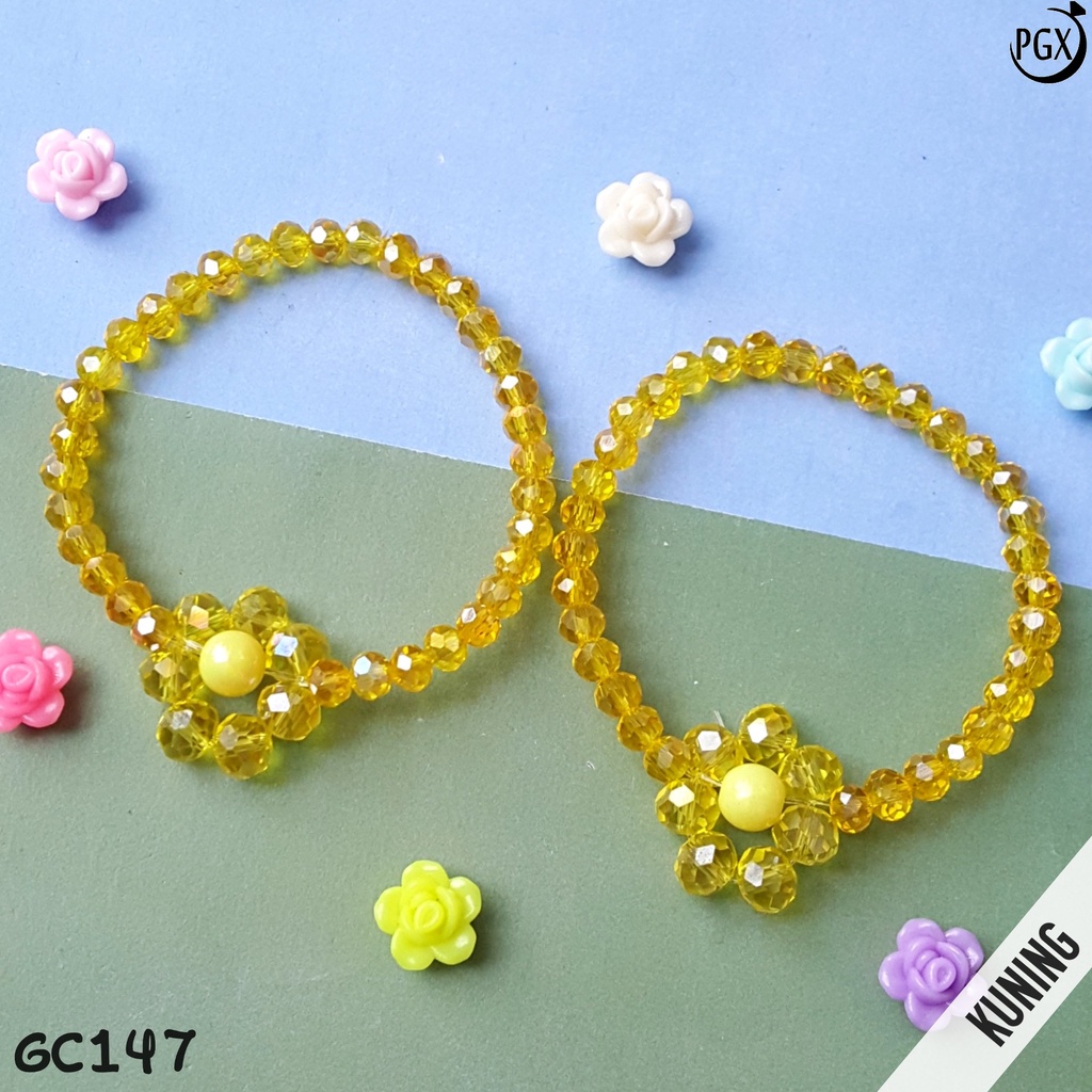 PGX Gelang Couple Sahabat / Bestie Kristal Aksesoris Wanita GC147