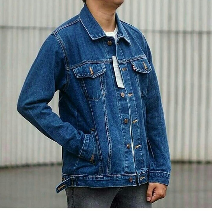 Jaket Jeans Biowash / Jaket Jeans Pria Jaket Levis Cowok