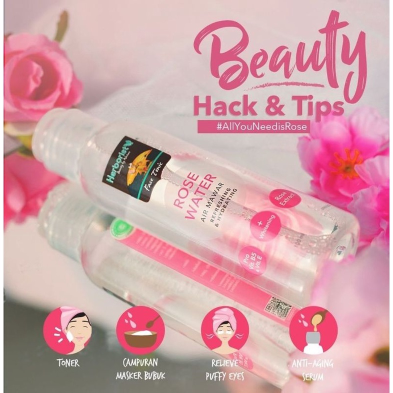 Herborist Rose Water | Herborist Cleansing Milk Rose | Herborist Pembersih Wajah | Herborist ROse Sleeping Mask