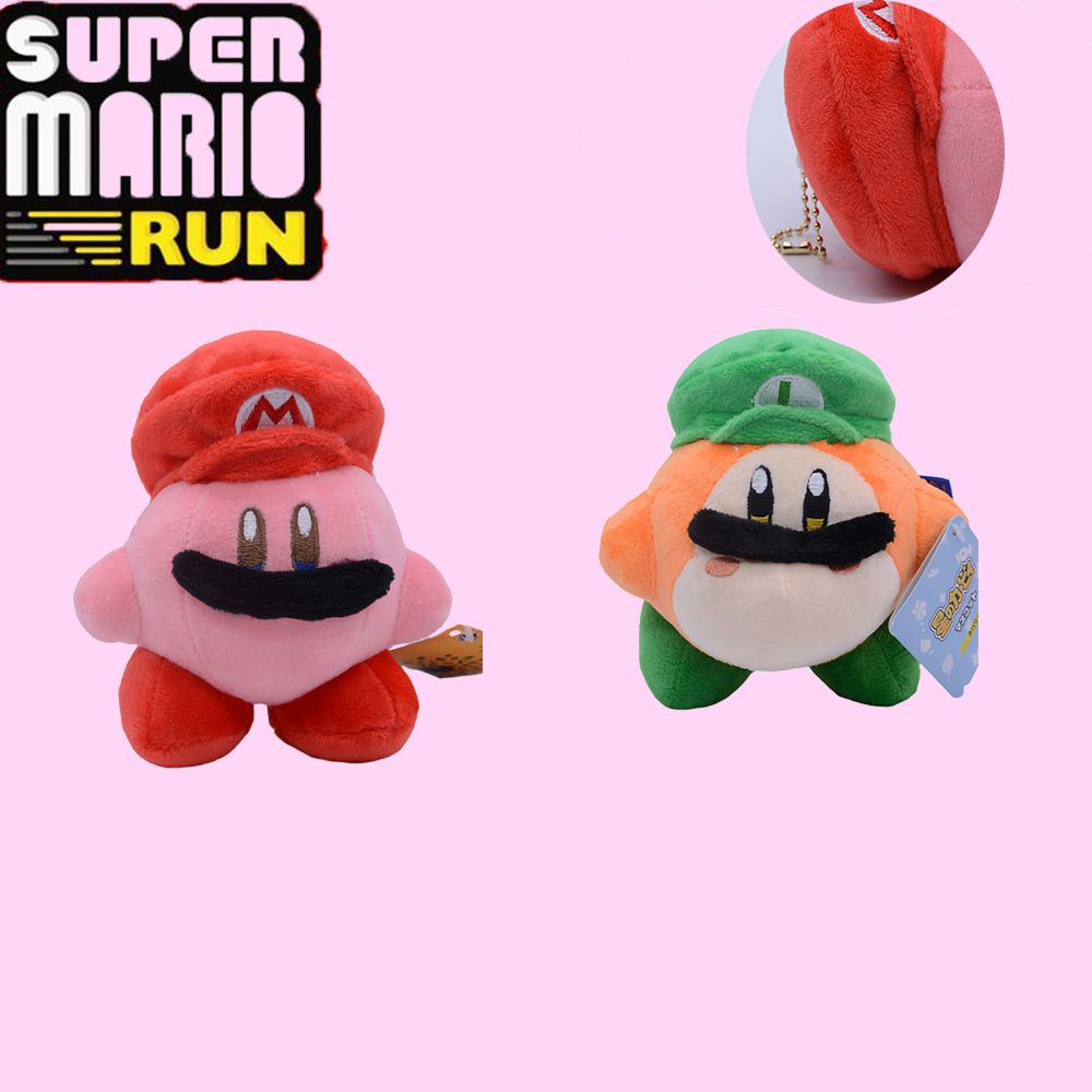 Mainan Plush Kirby Waddle Dee Lembut Dan Dapat Di Peluk Dengan Topi Mario Luigi Untuk Waktu Bermain Anak Dan Gamer