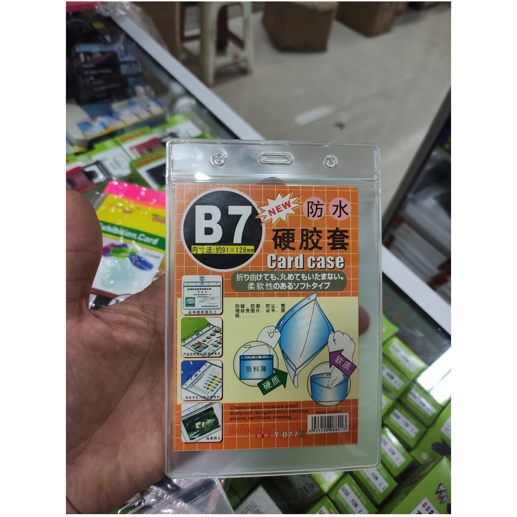 

platik name tag zipp ukuran b& 91x128 mm satuan