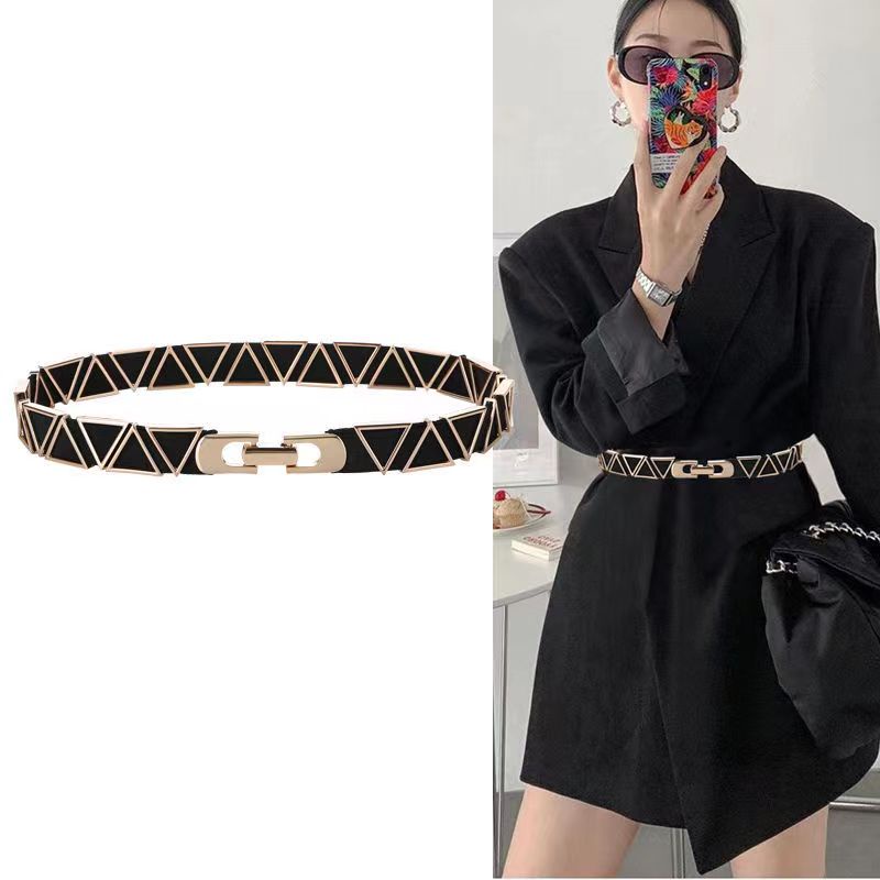 ikat pinggang karet melar stretch, ,belt women fashion style sabuk wanita rantai gaya sabuk wanita BGS-128