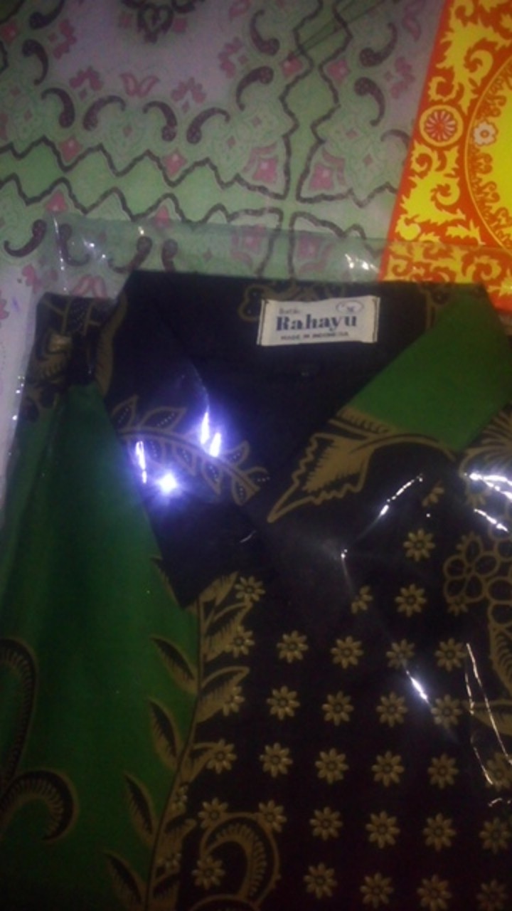 Setyo Luhur Hijau Katun Sragenan Kemeja Batik Pria Full Furing