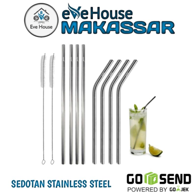 Makassar V95 Pipet sedotan stainless steel best quality foodgrade