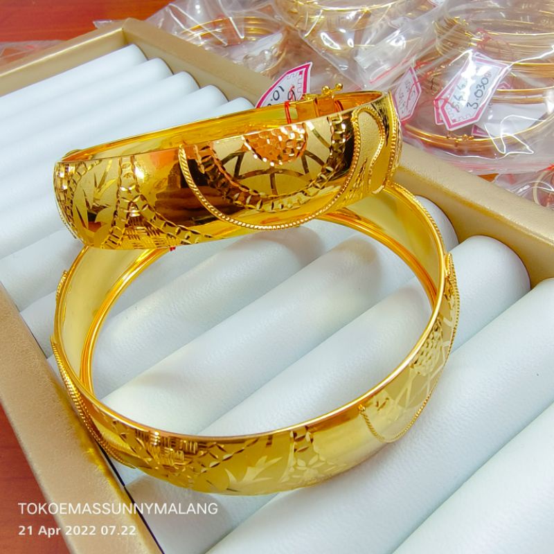 Gelang Kaku Bangkok emas asli 300%