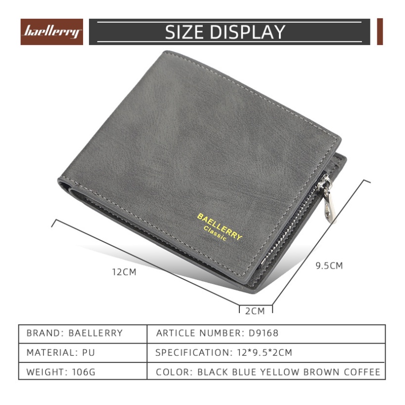 Dompet Lipat Pria Baellerry D9168