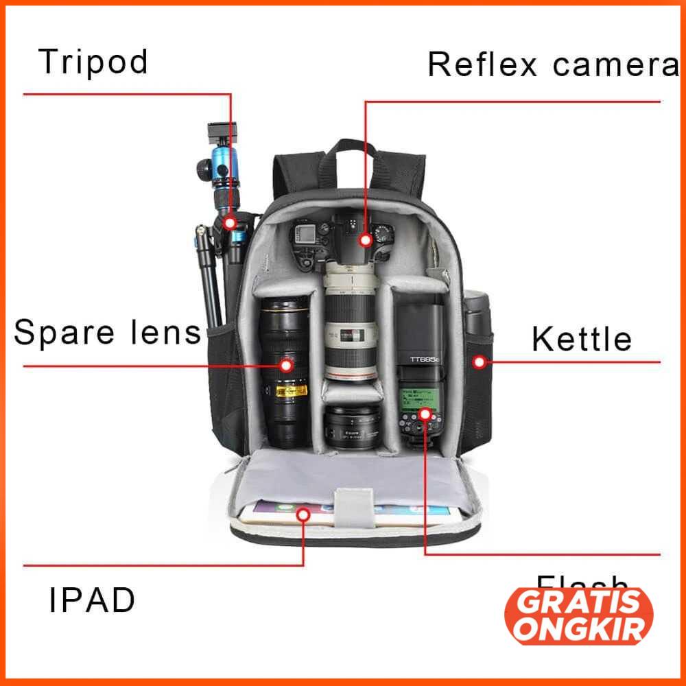 Tas Ransel Kamera DSLR Anti Air Shockproof - CAD06 Small