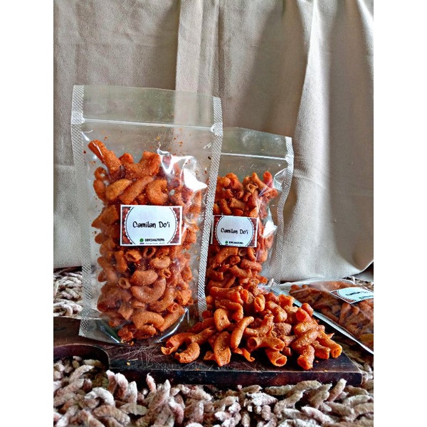 

makaroni bantet ekstra pedas/gurih/kemasan 100gr/50gr/murah/camilan do'i/bisa COD