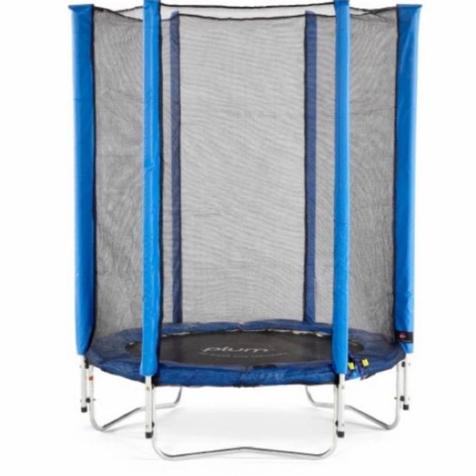 Dijual Brand New Plum Biru Mainan Trampolin / Trampoline Anak 4.5 feet